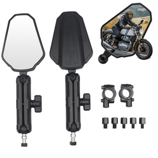 摩托车后视镜适用赛科龙RX通用DL250越野ADV摩托车折叠改装反光镜