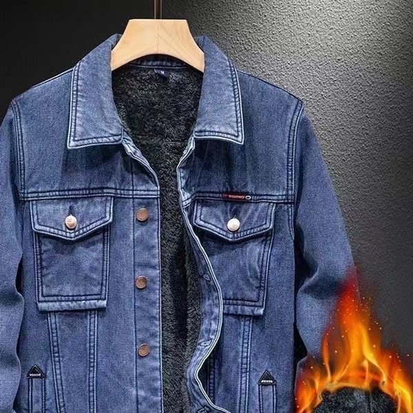 牛仔外套男秋冬季保暖加绒帅气工装休闲夹克男士加厚耐脏耐磨褂子,男装,牛仔外套,淘宝优惠券,粉丝福利购,淘宝优惠卷