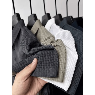 男士 耐磨脏短袖 夏季 透气修身 T恤 户外翻领薄款 竹节冰丝网眼polo衫