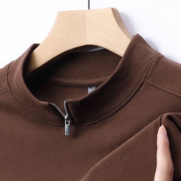 冬季卫衣男双面德绒立领半拉链百搭加厚打底长袖t恤春秋保暖上衣,男装,T恤,淘宝优惠券,粉丝福利购,淘宝优惠卷