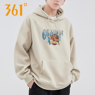 361度男款卫衣2025冬季新款AG篮球连帽套头卫衣552541804S