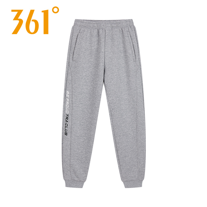 361度运动裤男裤秋季新款时尚百搭针织长裤休闲裤子552414006B