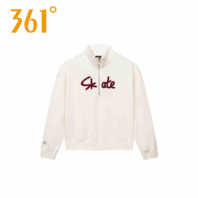 361度女士运动外套2025年秋季新款短款半拉链卫衣上衣女562519813,运动服/休闲服装,运动卫衣/套头衫,淘宝优惠券,粉丝福利购,淘宝优惠卷