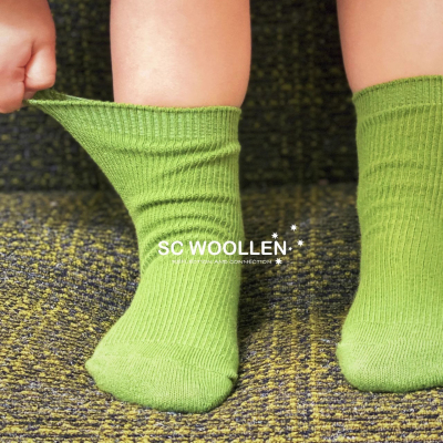 SCWOOLLEN休闲中筒袜春秋亲子