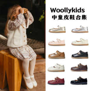 woollykids小羊沃利春真皮男女童鞋舒适透气宝宝小皮鞋 魔术贴