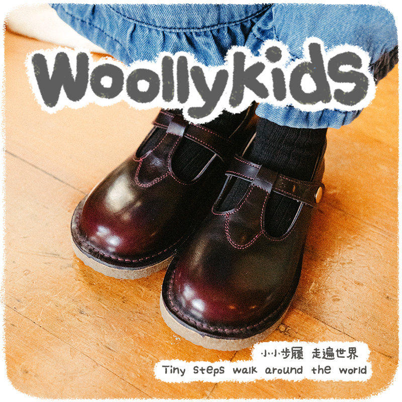 Woollykids女童中童真皮皮鞋