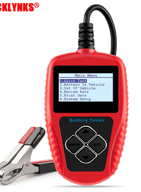 QUICKLYNKS BA101 汽车电池测试仪汽车电池分析仪CCA(100 ~ 2000)