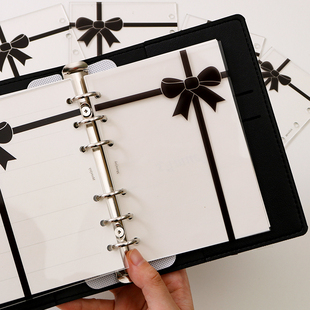 ins活页本高透亚克力分隔页m5/a8a7奇葩A6/A6per高颜值手账本垫板