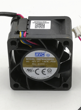 原装 AVC DBPB0428B2U 12V 1.80A 4CM 4028 4线PWM温控散热风扇