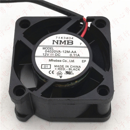 原装 NMB 04020VA-12M-AA 4020 12V 0.11A 4CM 电源 散热风机风扇