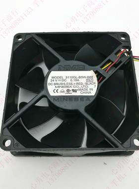 原装 NMB 3110GL-B5W-B69 24V 0.18A 8025 8CM 变频器 散热风扇