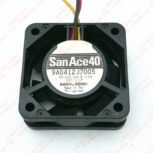 12V 0.11A 4CM 原装 南北桥 9A0412J7D05 4015 电源散热风扇 三洋