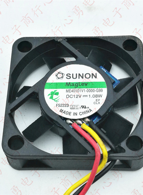 原装 SUNON ME40101V1-0000-G99 12V 1.08W 4CM 4010 静音风扇