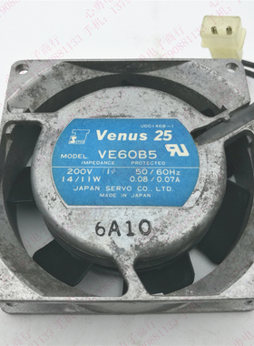 原装 Venus 25 VE60B5 AC200V 14/11W 8025 铝框交流 风扇 8CM