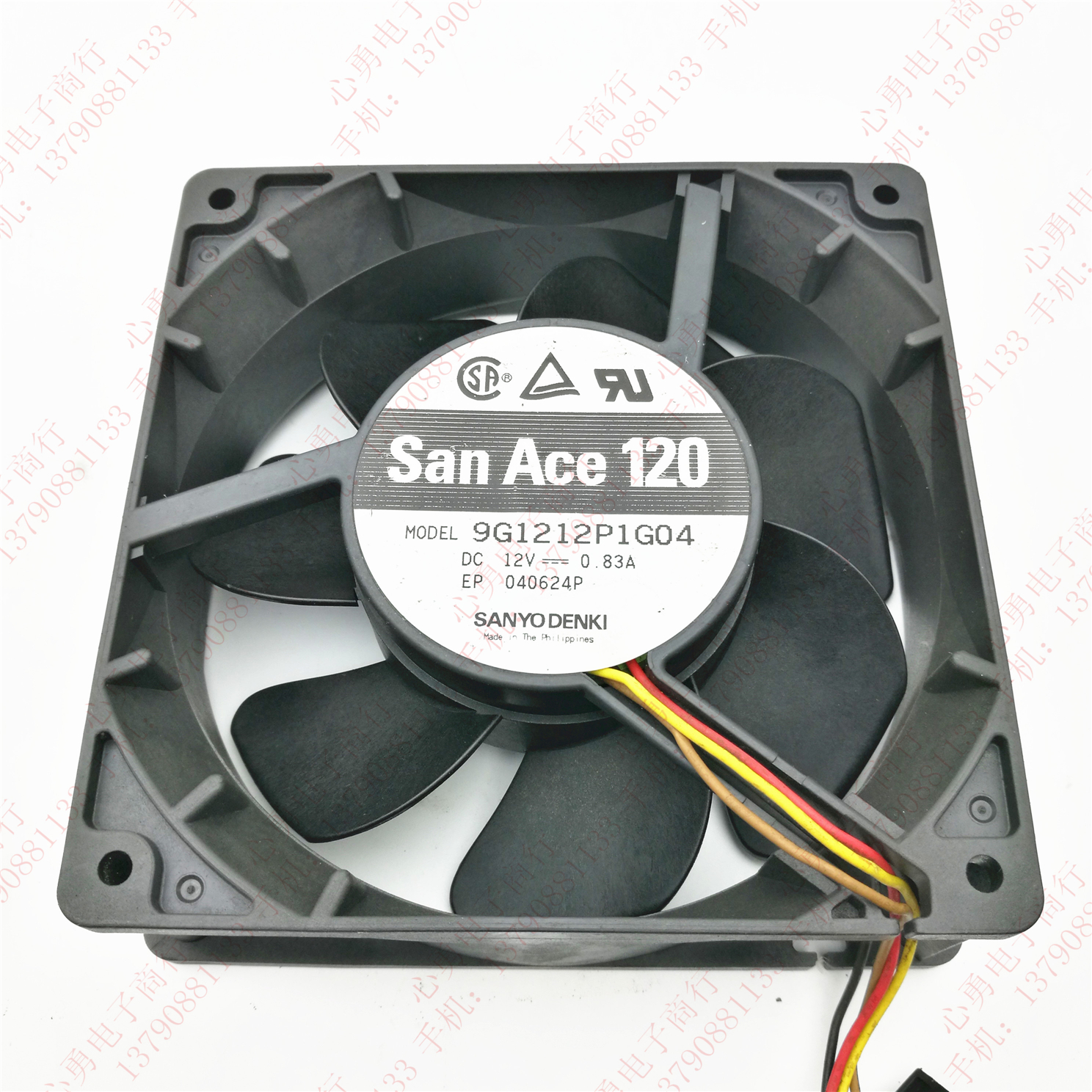 原装三洋 9G1212P1G04 12V 0.83A 12038 12CM 大风量机箱散热风扇