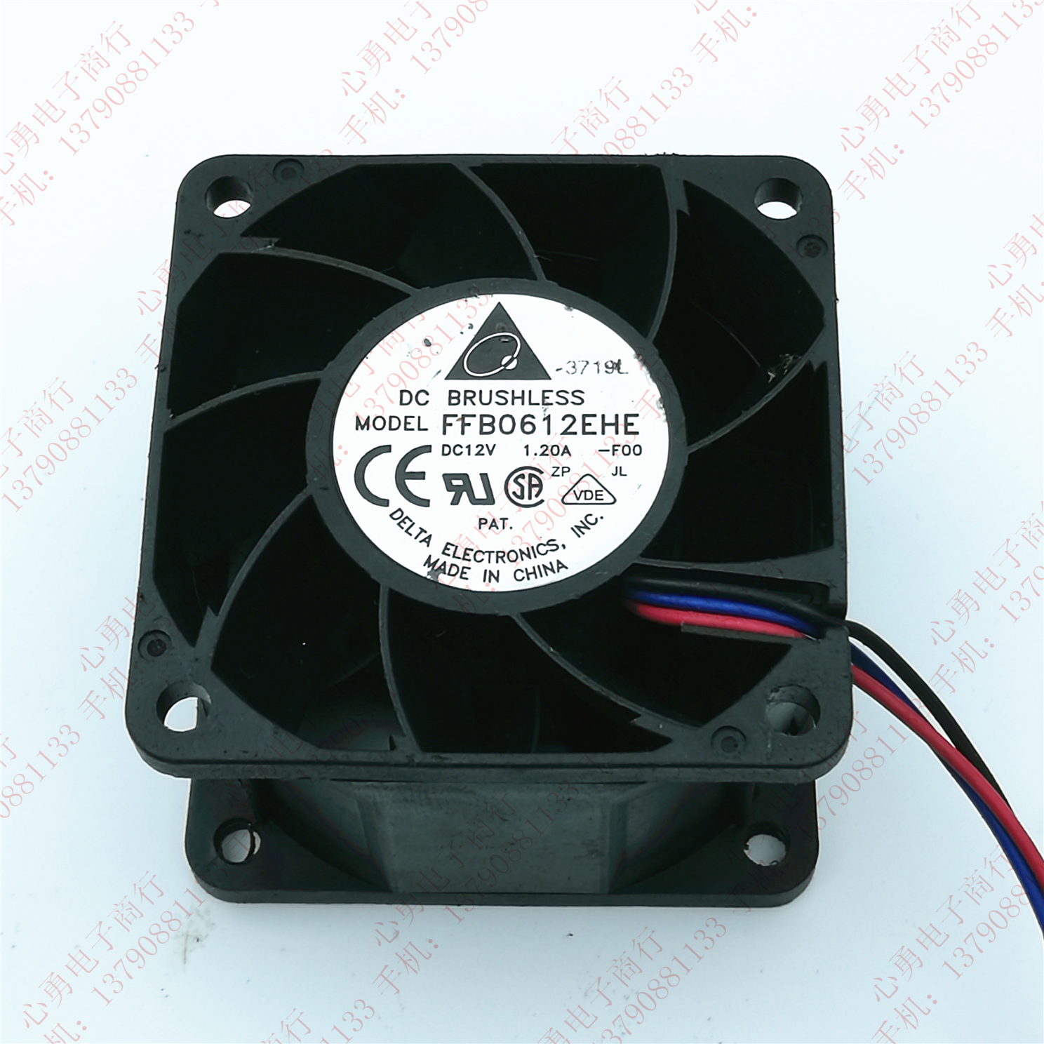 原装 台达 FFB0612EHE 12V 1.2A 6038 6cm 大风量服务器散热风扇