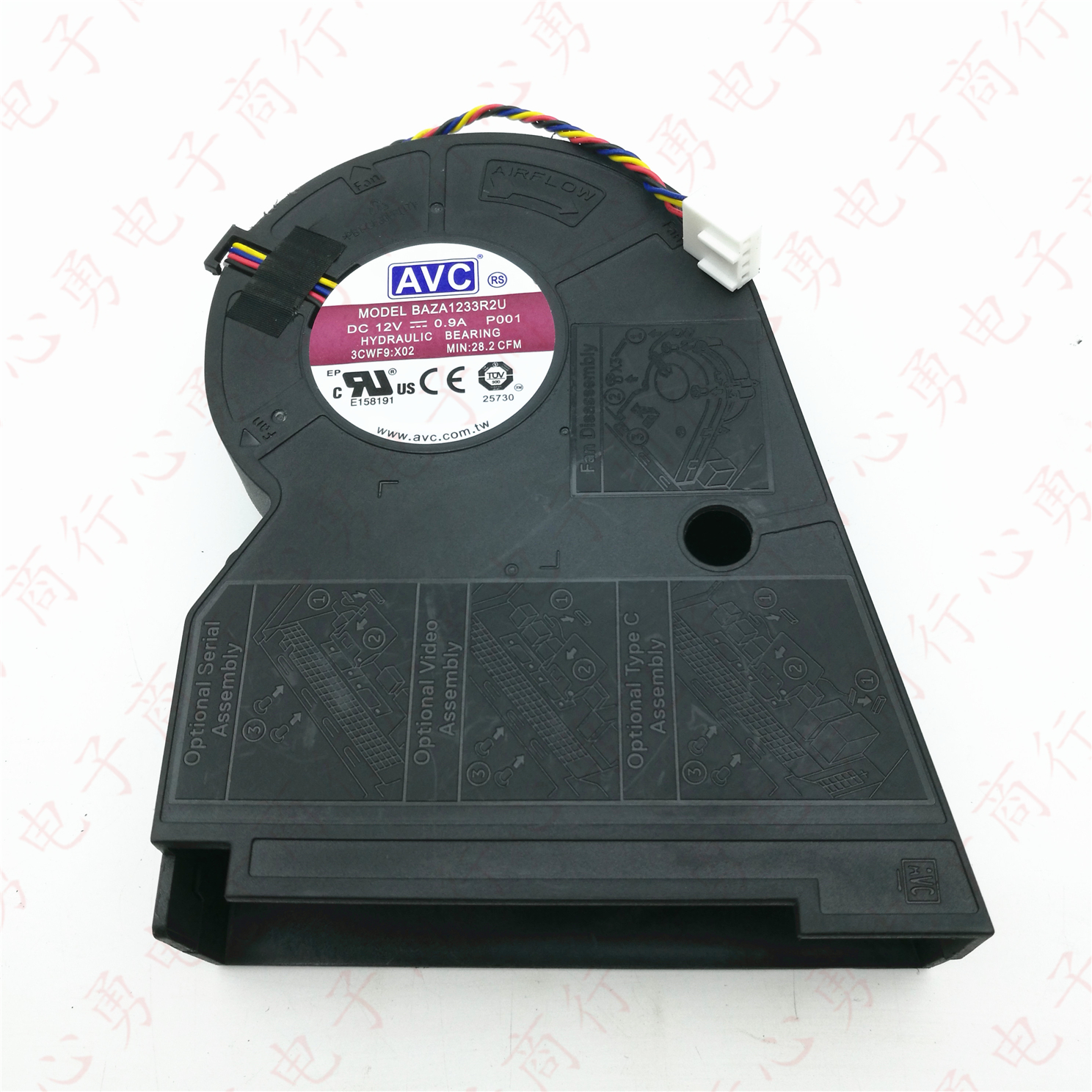 原装 AVC BAZA1233R2U 12V 0.9A P001 3CWF9：X02 一体机散热风扇