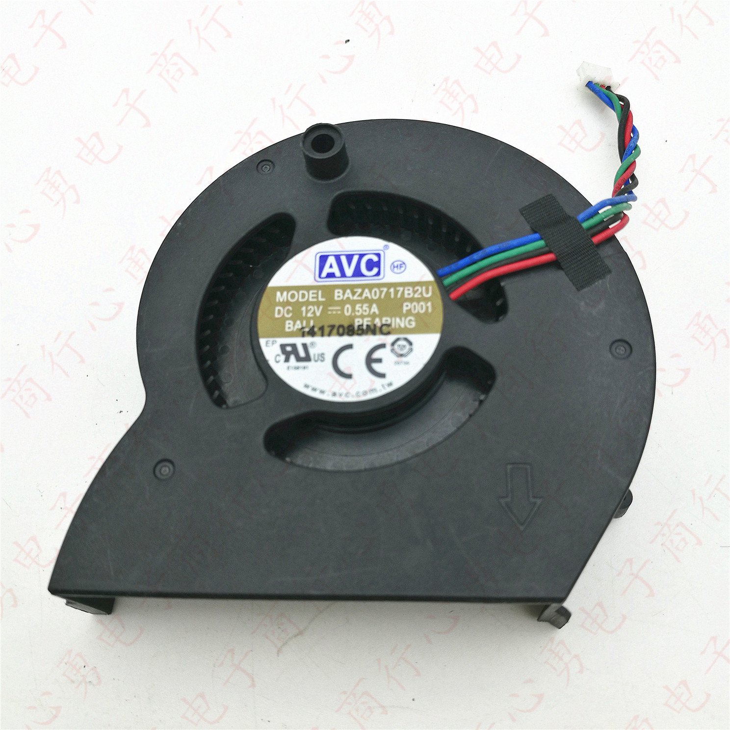 原装 AVC BAZA0717B2U 12V 0.55A P001 4线PWM 一体机散热CPU风扇