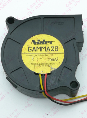 原装NIDEC GAMMA26 D05F-24PH 11B 24V 0.09A 5015 3线鼓风机风扇