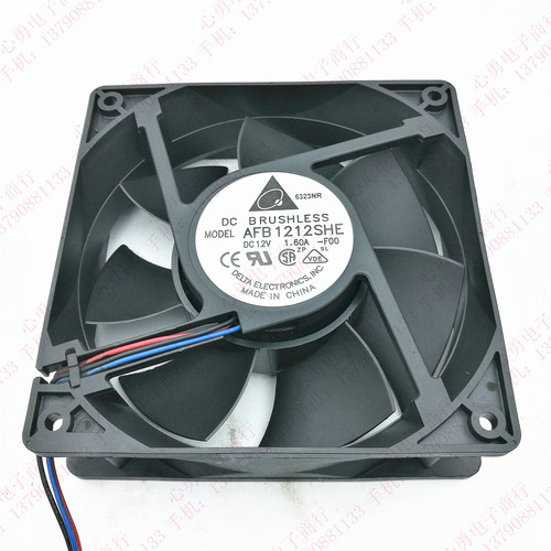 原装  AFB1212SHE 12038 12V 1.6A 12cm 3线 大风量 散热风扇