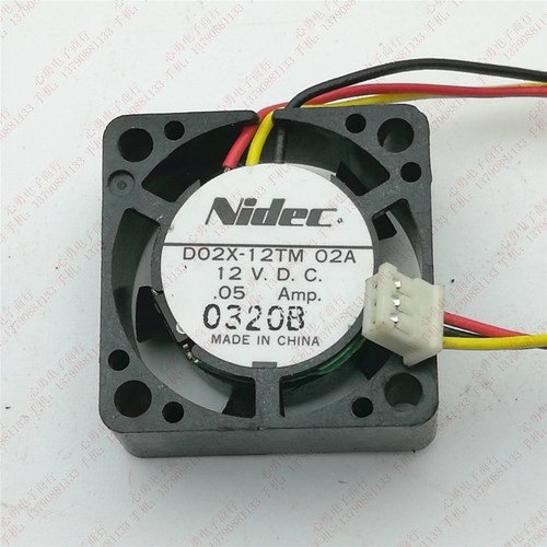 原装 Nidec D02X-12TM 02A 12V 0.05A 2.5cm 2510 静音 散热风扇