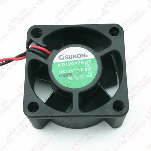 原装 建准 KD1204PKB1 4020 12V 1.1W 4CM 2线 静音电源散热风扇