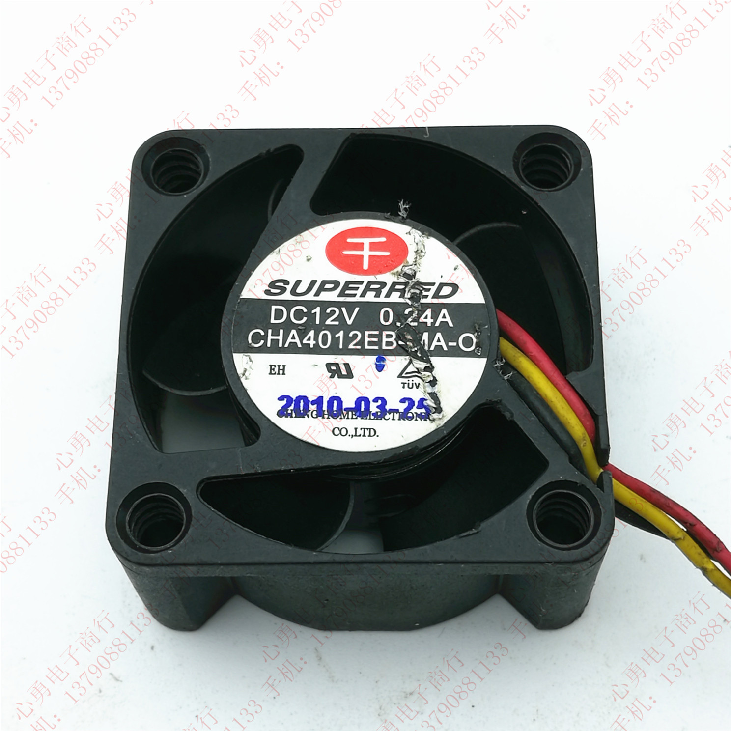 原装千红 CHA4012EB-MA-O 12V 0.24A 4020 4CM 3线南北桥散热风扇
