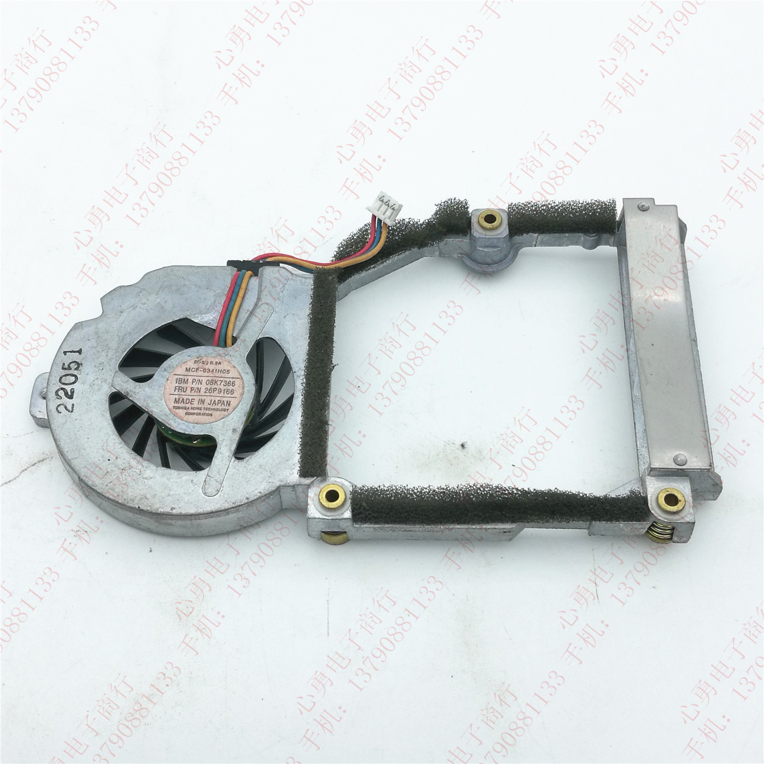 东芝 MCF-6341H05 5V 0.2A 26P9166 08K7366 IBMT23笔记本CPU风扇