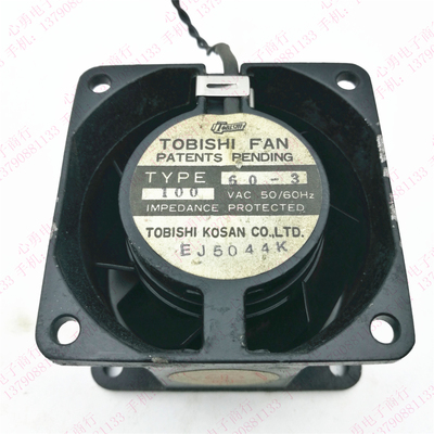 TOBISHI东芝 TYPE60-3 AC100V 交流风扇 6038 6CM 金属耐高温风扇