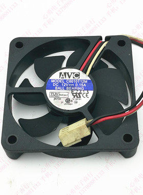 原装AVC C6010T12M 12V 0.15A 6010 6CM 3线 电脑机箱CPU散热风扇