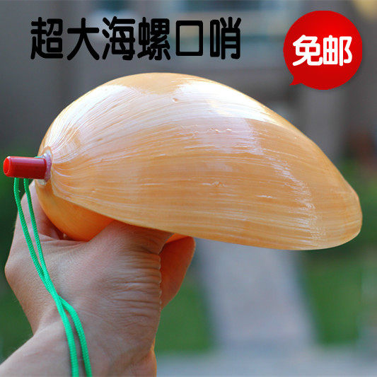 包邮天然大海螺贝壳工艺品瓜螺飘螺油螺口哨子螺号 儿童创意礼品