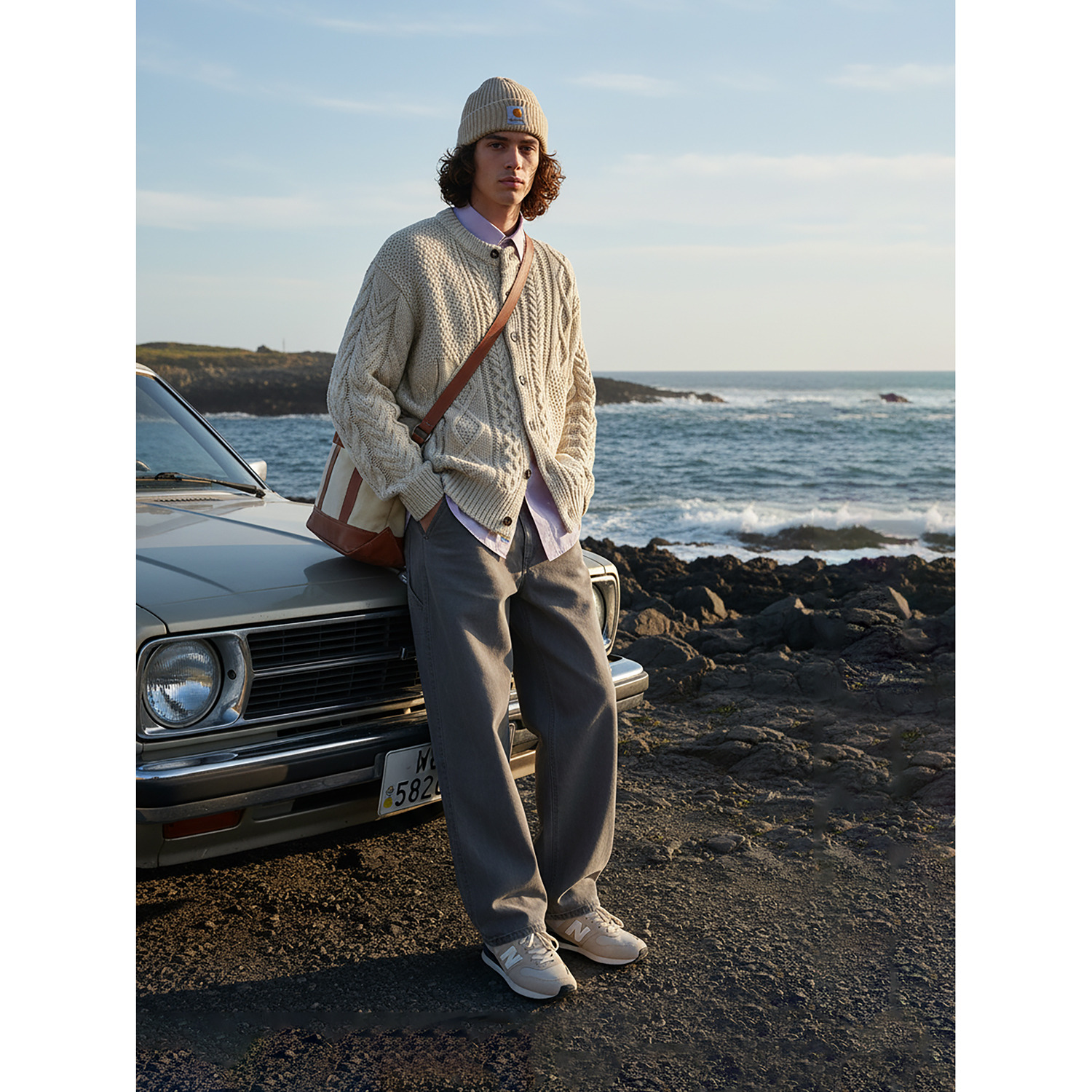 Olliesnap日系复古针织开衫毛衣