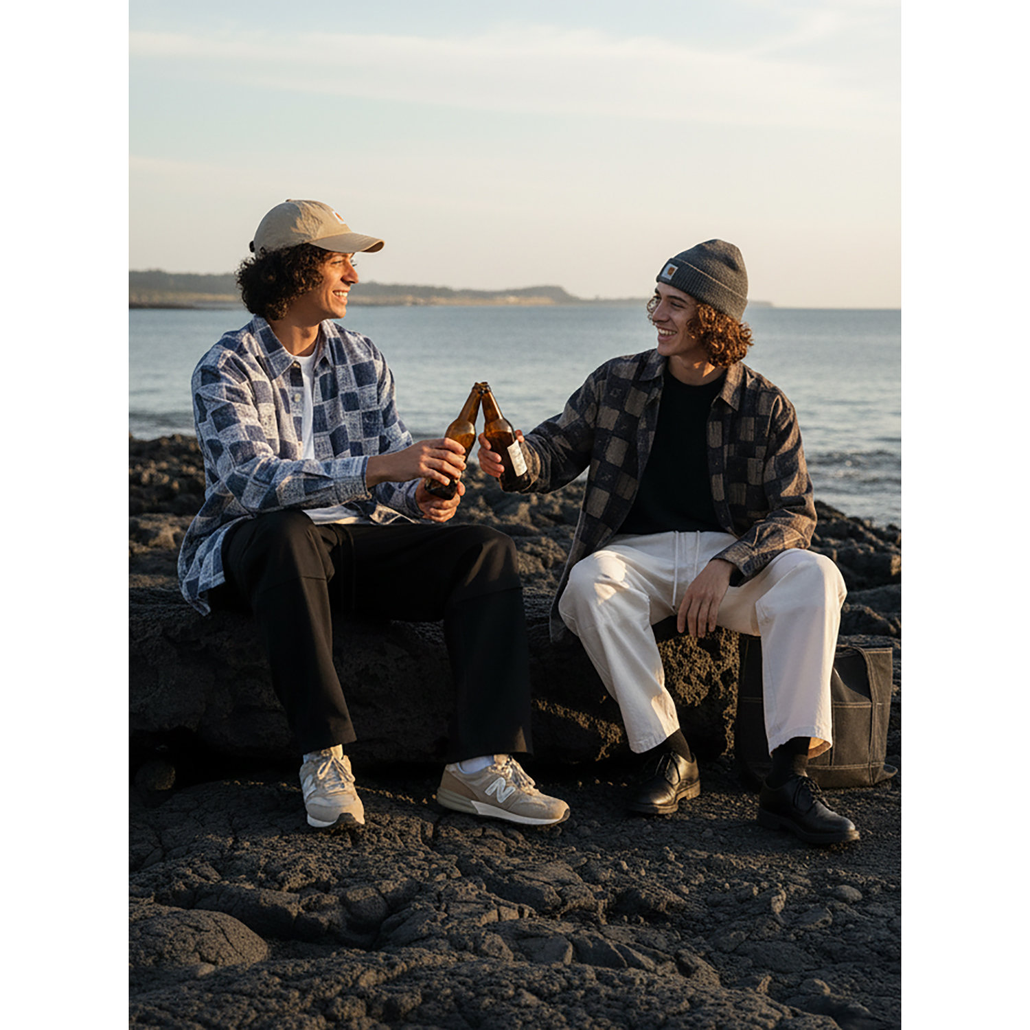 美式复古学院风格子衬衫