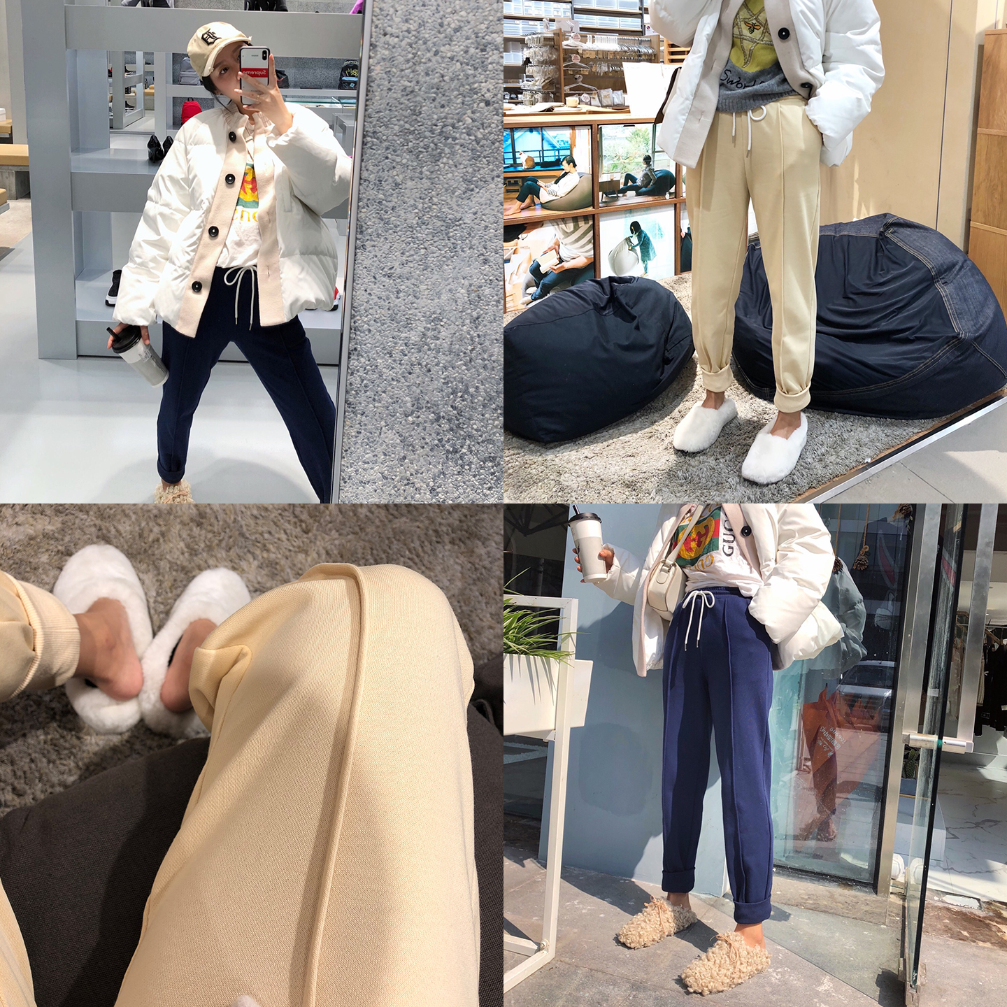 heidy海蒂加厚2025宽松高腰冬季