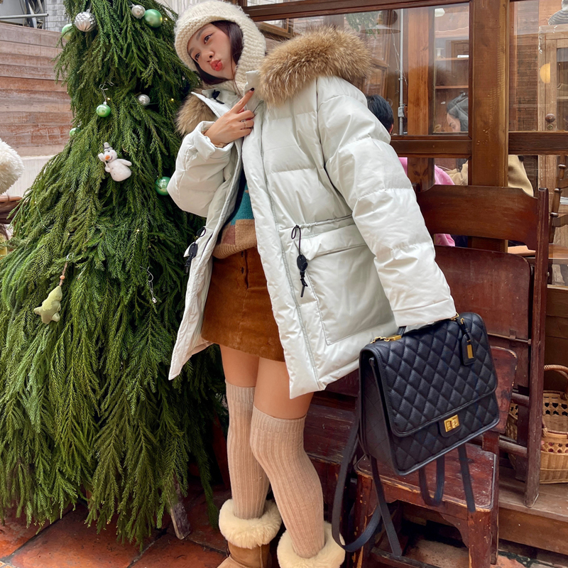 heidy通勤常规毛领羽绒服