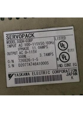 首单优惠-SGDA-03BP 二手安川驱动器
