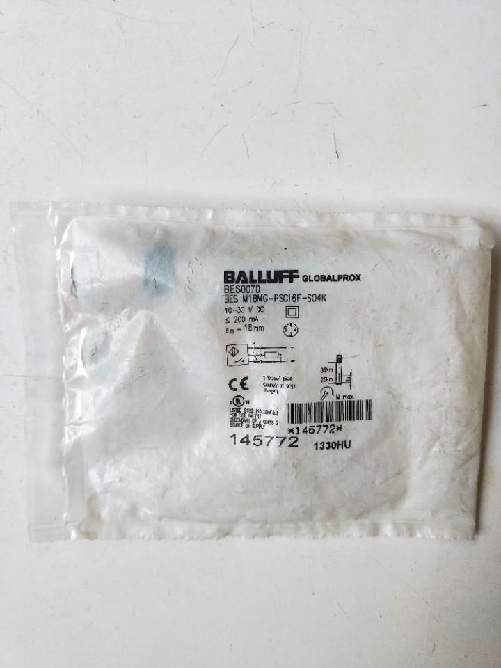 188-全新原装正品巴鲁夫 BES0070 BESM18MG-PSC16F-S04K 现货