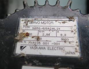 190 05A2AL2K二手安川电机 SGMG