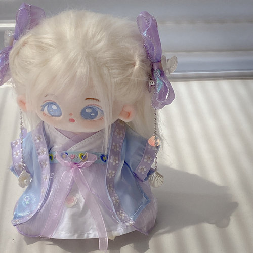 20cm棉花娃娃衣服古风汉服连衣裙