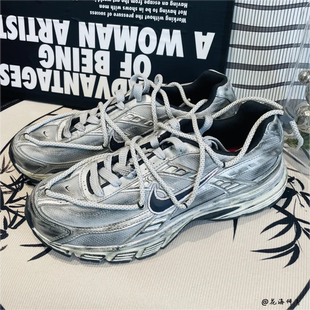 做旧银翼废土机能风复古低帮男女老爹鞋 球鞋 Initiator Nike 定制