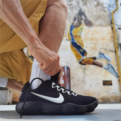 Nike球鞋定制黑白男女低帮篮球鞋