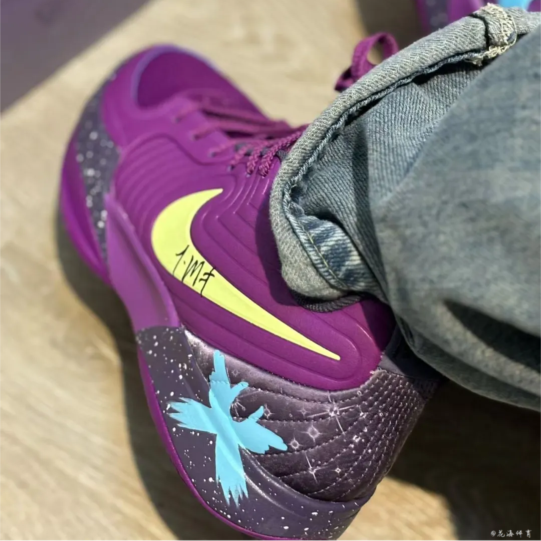 球鞋定制 Nike Ja 2圣枪游侠紫金鸳鸯简约低帮男款实战气垫篮球鞋