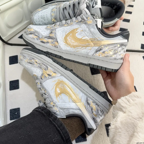 Nike球鞋定制烫金男女低帮板鞋