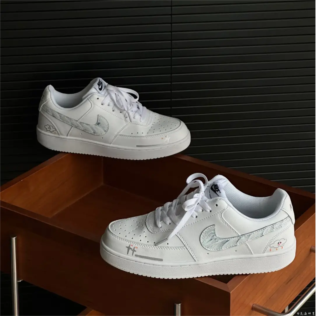 球鞋定制 Nike Court Vision 白月光清新小众复古灰低帮男女板鞋,运动鞋new,板鞋,淘宝优惠券,粉丝福利购,淘宝优惠卷