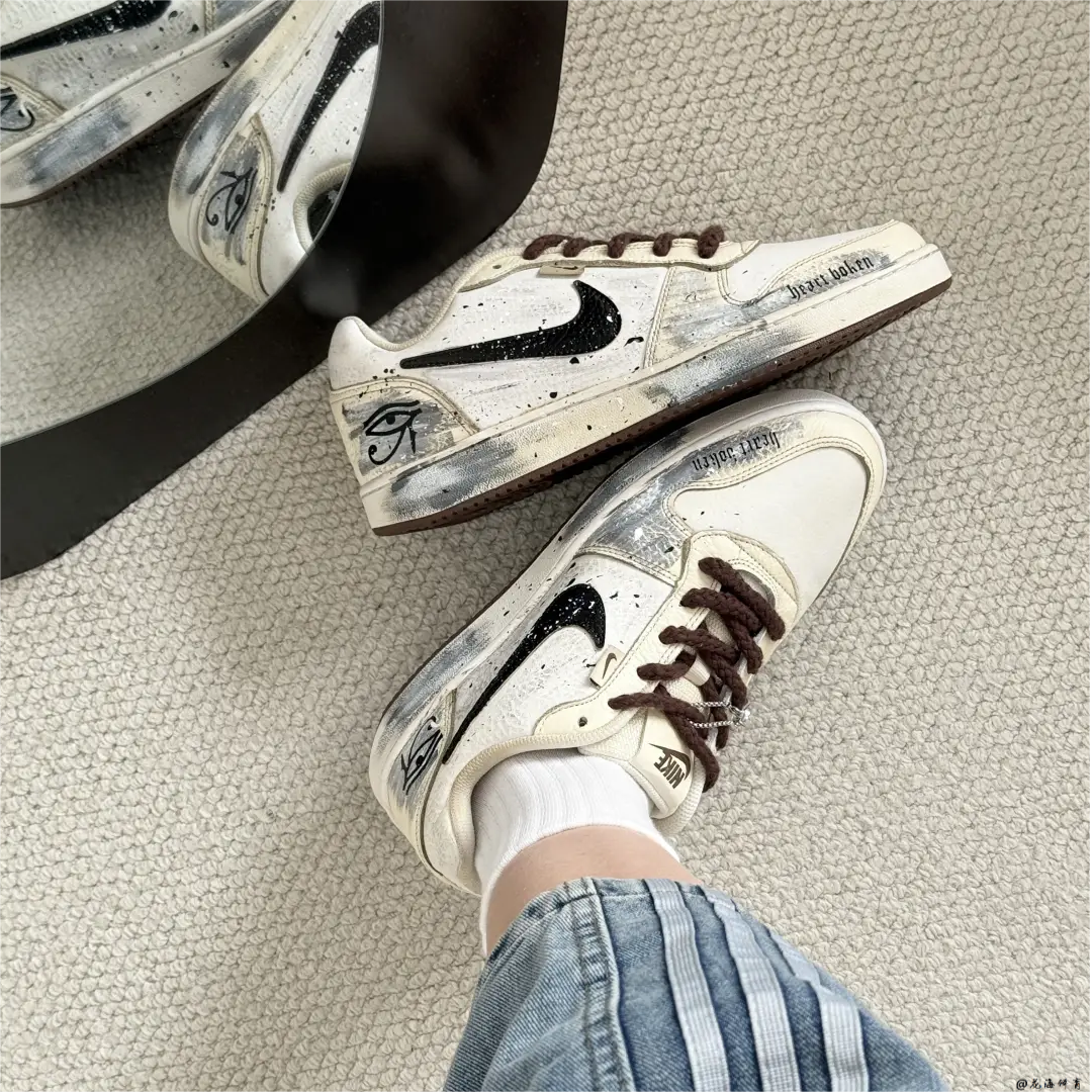 球鞋定制 Nike EBERNON 上帝之眼解构氧化做旧复古男女低帮板鞋,运动鞋new,板鞋,淘宝优惠券,粉丝福利购,淘宝优惠卷