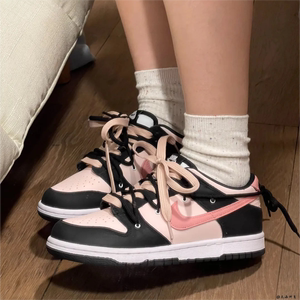 球鞋定制 Nike Dunk Low 东京树莓自由风格解构黑粉低帮女款板鞋