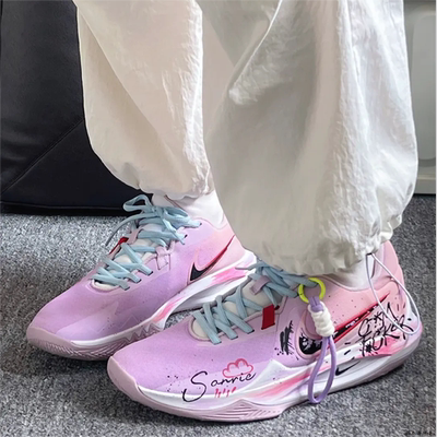 Nike球鞋定制男实战低帮篮球鞋