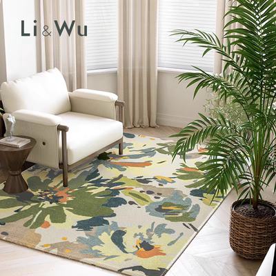 Li and Wu英国卧室Asiatic地毯客厅茶几Floral花卉色彩设计师高端