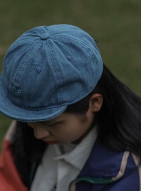 DABO美式短檐水洗情侣鸭舌帽女复古做旧软顶日系原宿风潮男棒球帽