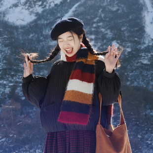 古苔「气球羽绒服」95白鸭绒黑色短款 小个子超适合不显胖羽绒外套